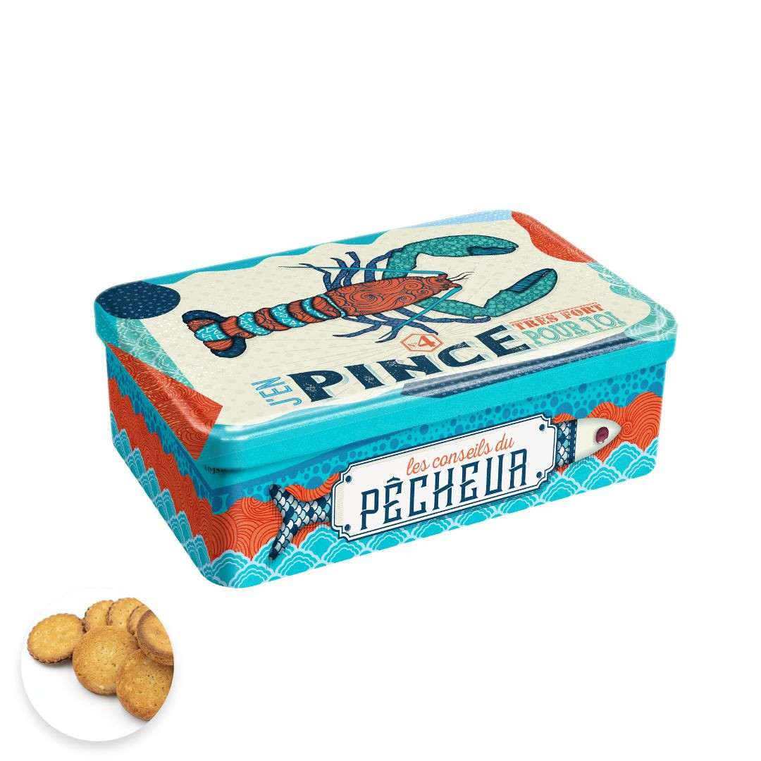 Achat Boîte sucre homard patchwork assortiment palets et galettes en ligne 1 