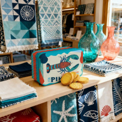 Boîte sucre homard patchwork assortiment palets et galettes