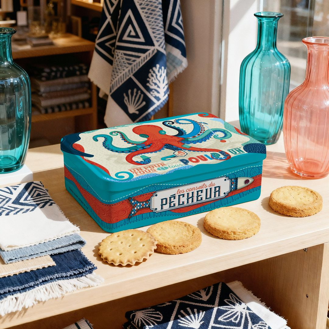 Achat Boîte sucre poulpe patchwork assortiment palets et galettes en ligne 3 