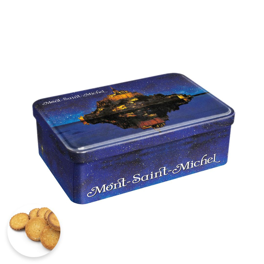 Achat Boîte sucre Mont-Saint-Michel nuit assortiment palets et galettes en ligne 1 