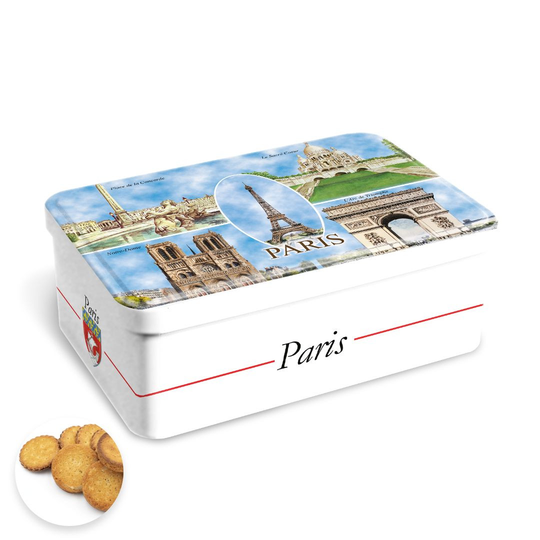 Achat Boite sucre balade à Paris assortiment de biscuits en ligne 1 