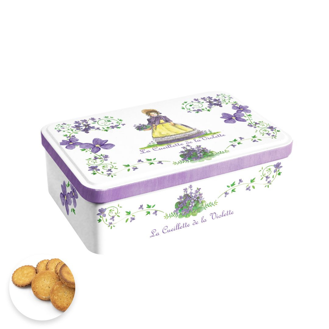 Achat Boîte sucre cueillette de la violette assortiment palets et galettes en ligne 1 