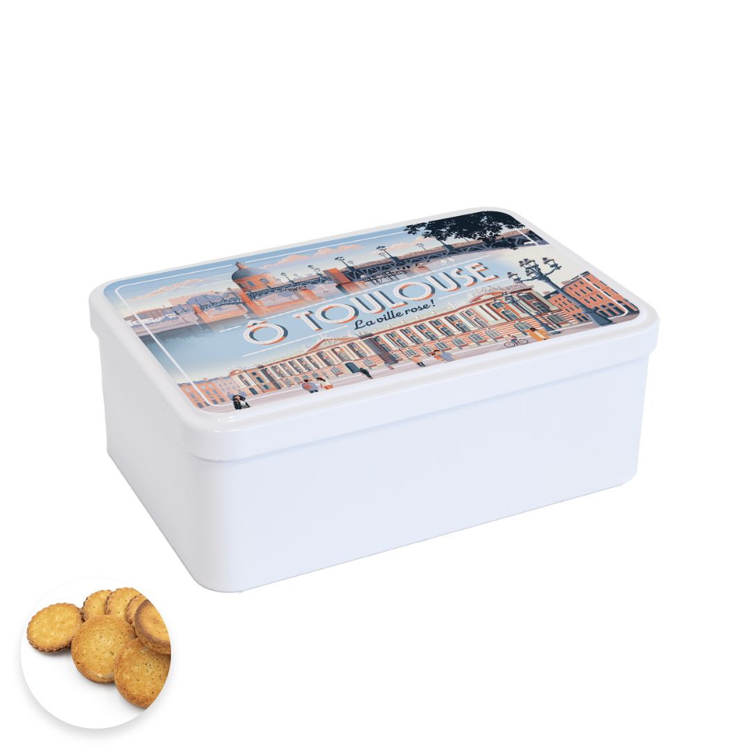 Achat Boîte sucre Toulouse la ville rose assortiment palets et galettes en ligne 1 