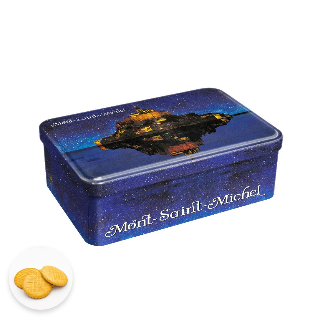 Achat Boîte sucre Mont-Saint-Michel nuit sablés normands en ligne 1 