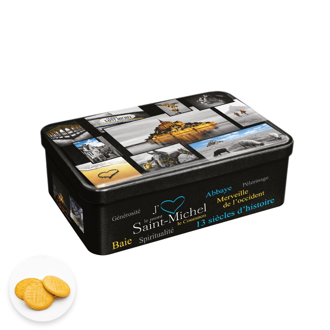 Achat Boîte sucre j'aime le Mont-Saint-Michel sablés normands en ligne 1 