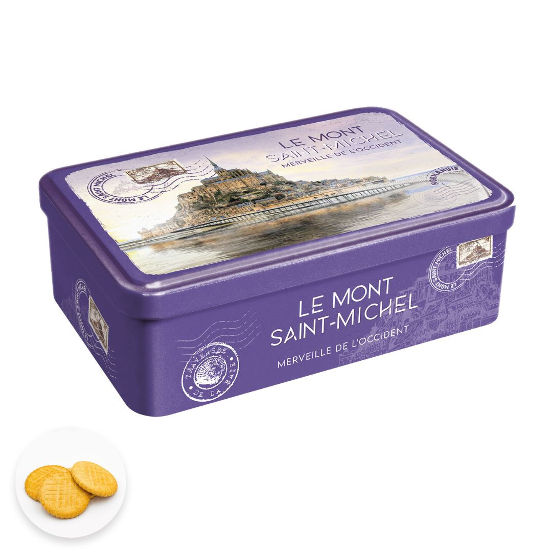 Achat Boîte sucre Mont-Saint-Michel merveille de l'occident sablés normands en ligne 1 