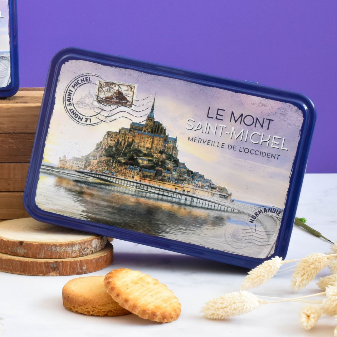 Achat Boîte sucre Mont-Saint-Michel merveille de l'occident sablés normands en ligne 3 