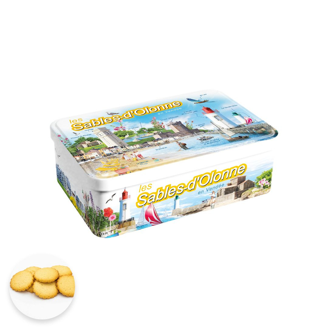 Achat Boîte sucre curiosité des Sables d'Olonne galettes vendéennes en ligne 1 