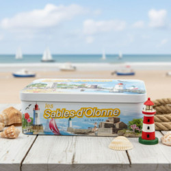 Boîte sucre curiosité des Sables d'Olonne galettes vendéennes