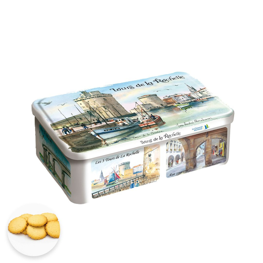 Achat Boîte sucre les tours de la Rochelle galettes charentaises en ligne 1 