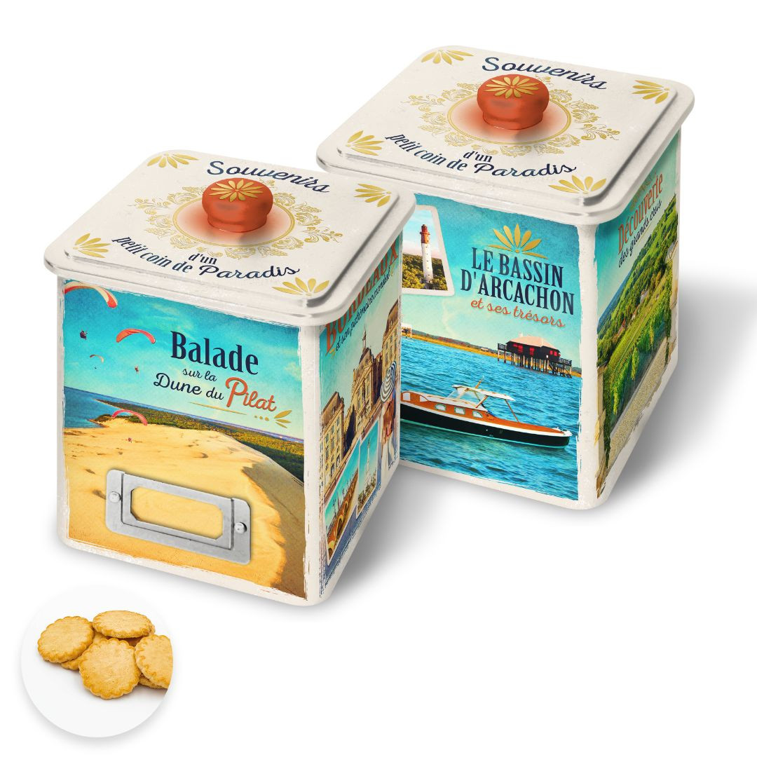 Achat Boîte collector région bordelaise galettes fabriquées en Nouvelle-Aquitaine en ligne 1 