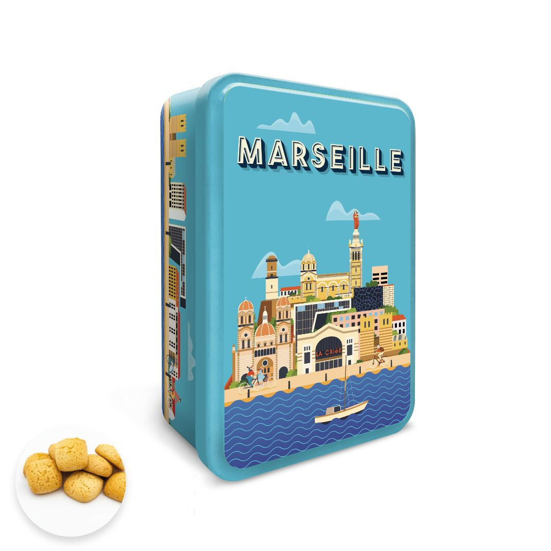 Achat Boîte sucre tour à Marseille Canistrelli citron en ligne 1 