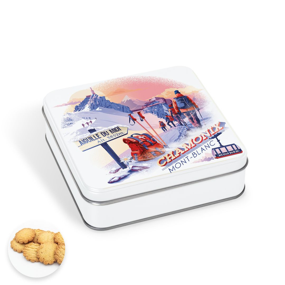 Achat Boîte carrée collection chamonix sablés au beurre des Alpes en ligne 1 