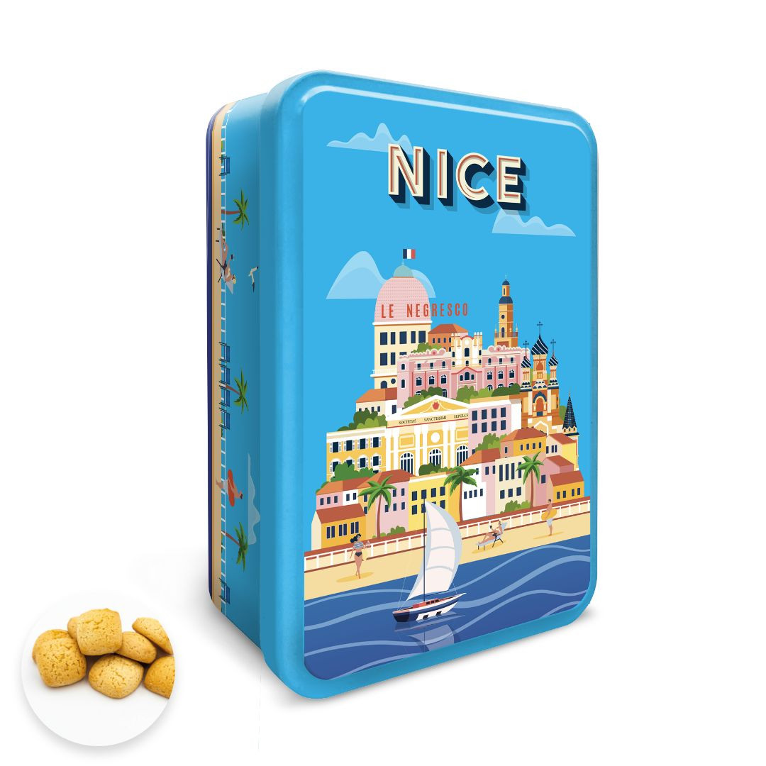 Achat Boîte sucre tour à Nice canistrelli citron en ligne 1 