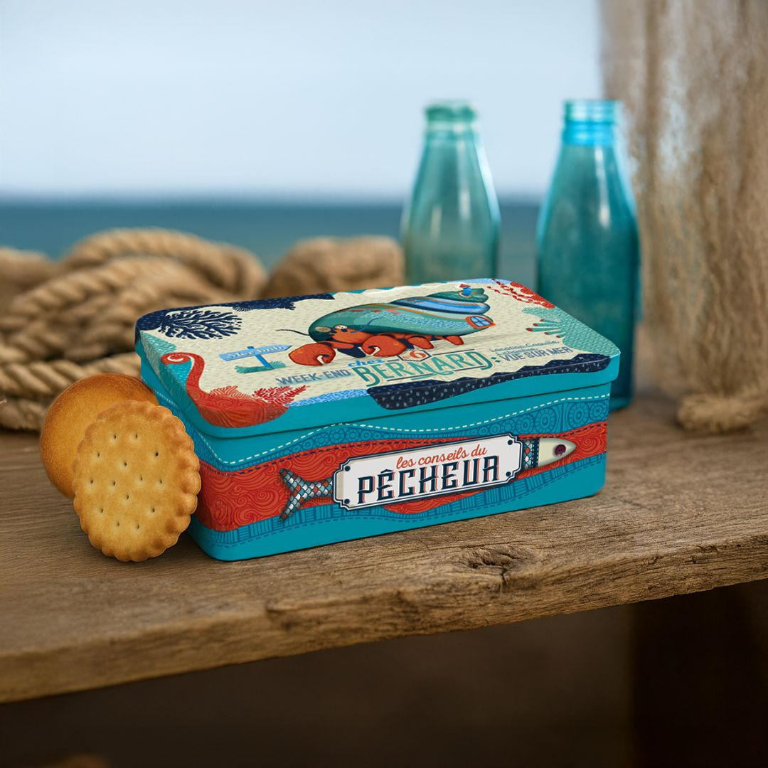 Achat Boîte sucre bernard l'hermite patchwork assortiment palets et galettes en ligne 3 