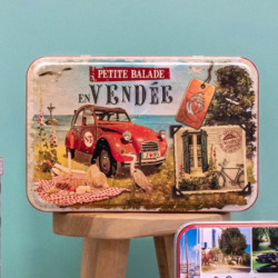 Boîte sucre Vendée vintage galettes Vendéennes