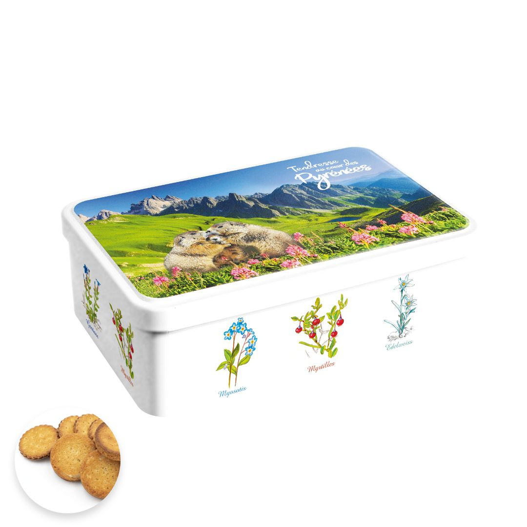 Achat Boîte sucre tendresse des pyrénées assortiment palets et galettes en ligne 1 