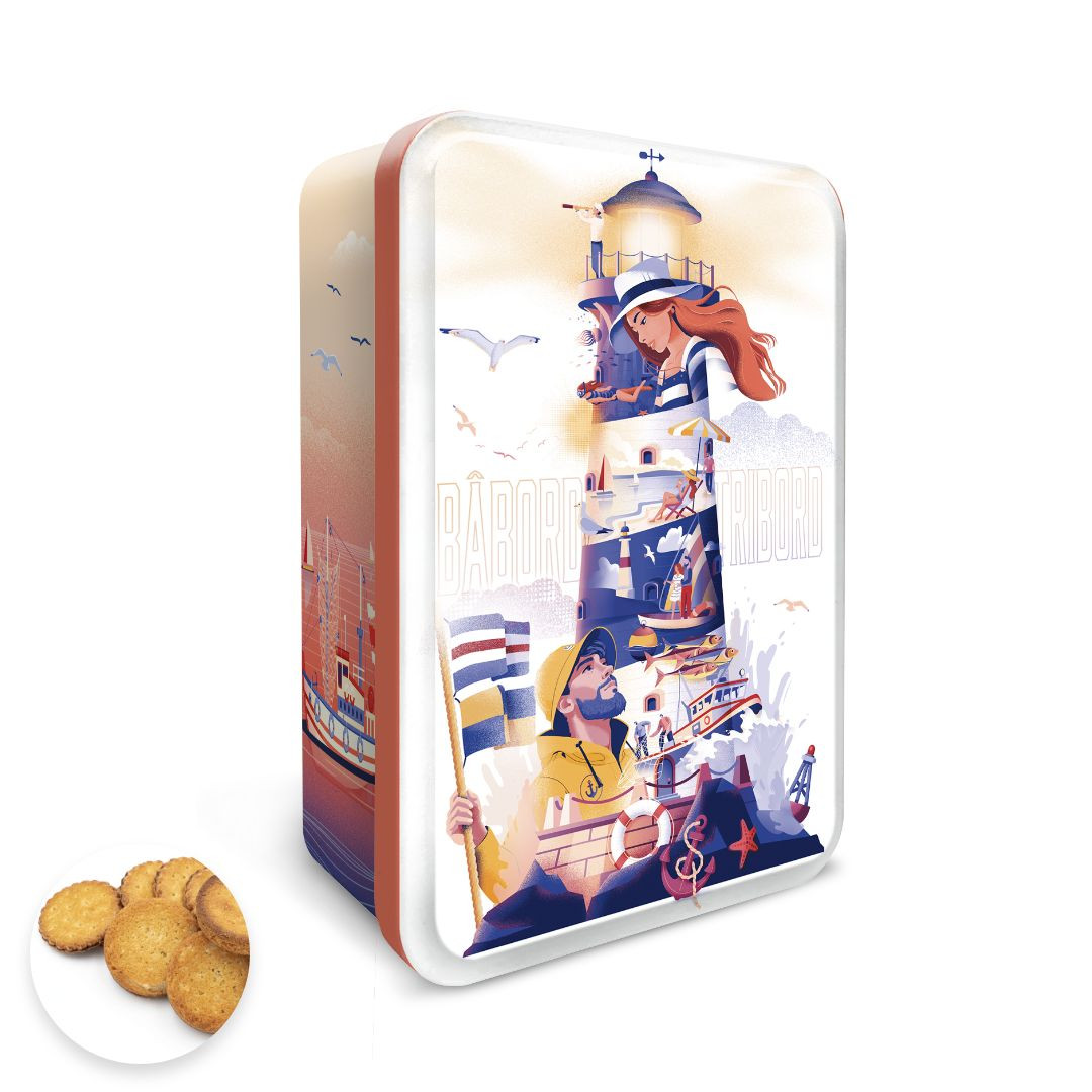 Achat Boîte sucre phare assortiment breton palets et galettes en ligne 1 