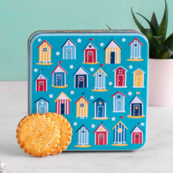 Boite carrée cabanes de plage Lali biscuits pur beurre