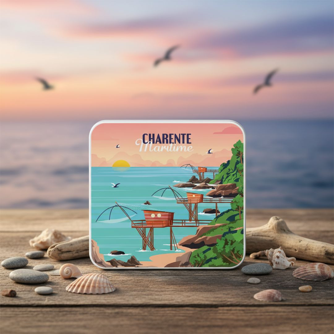 Achat Boîte carrée impression carrelet Charente Maritime galette charentaise en ligne 3 