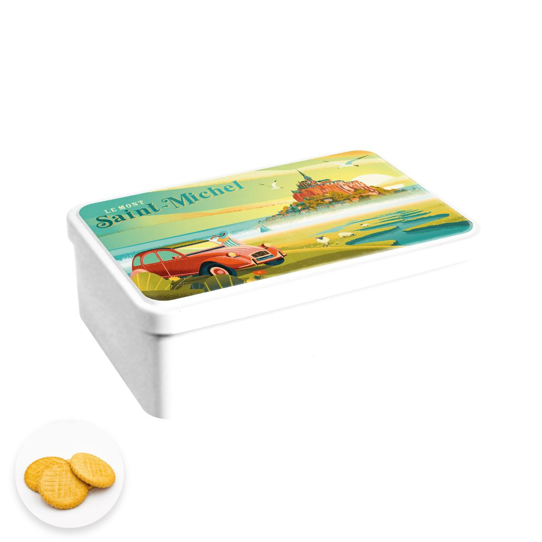 Achat Boîte sucre Mont-Saint-Michel sablés normands en ligne 1 