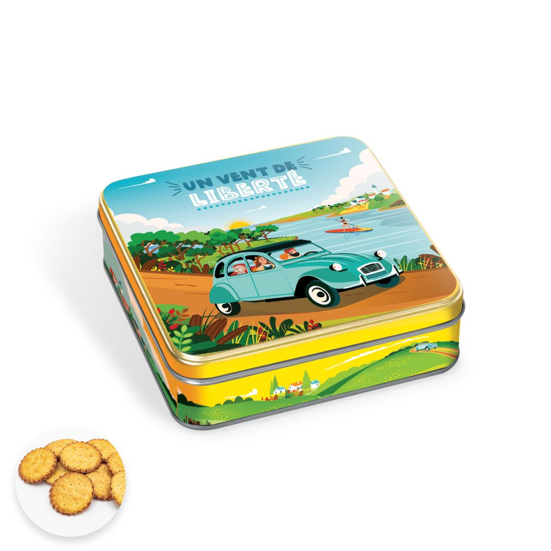 Achat Boîte carrée 2CV galettes pur beurre en ligne 1 