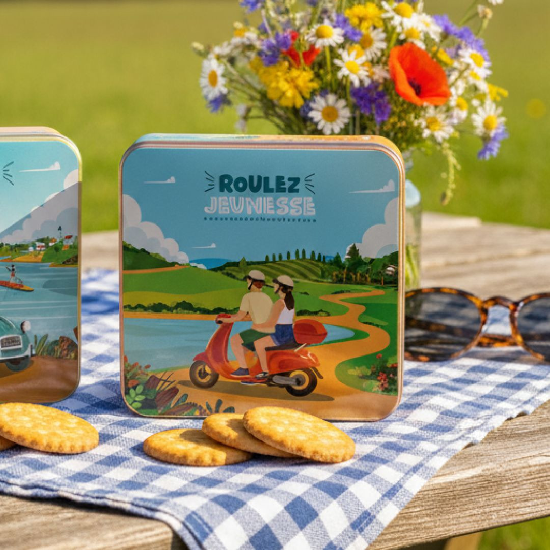 Achat Boîte carrée VESPA galettes pur beurre en ligne 3 