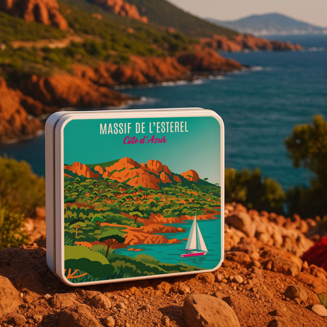 Achat Boïte carrée Massif de l'Esterel galettes pur beurre à la fleur de sel en ligne 3 