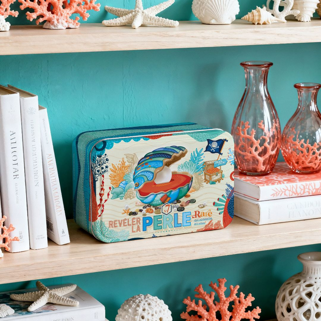 Achat Boite sucre coquille saint jacques collection patchwork assortiment palets et galettes en ligne 3 