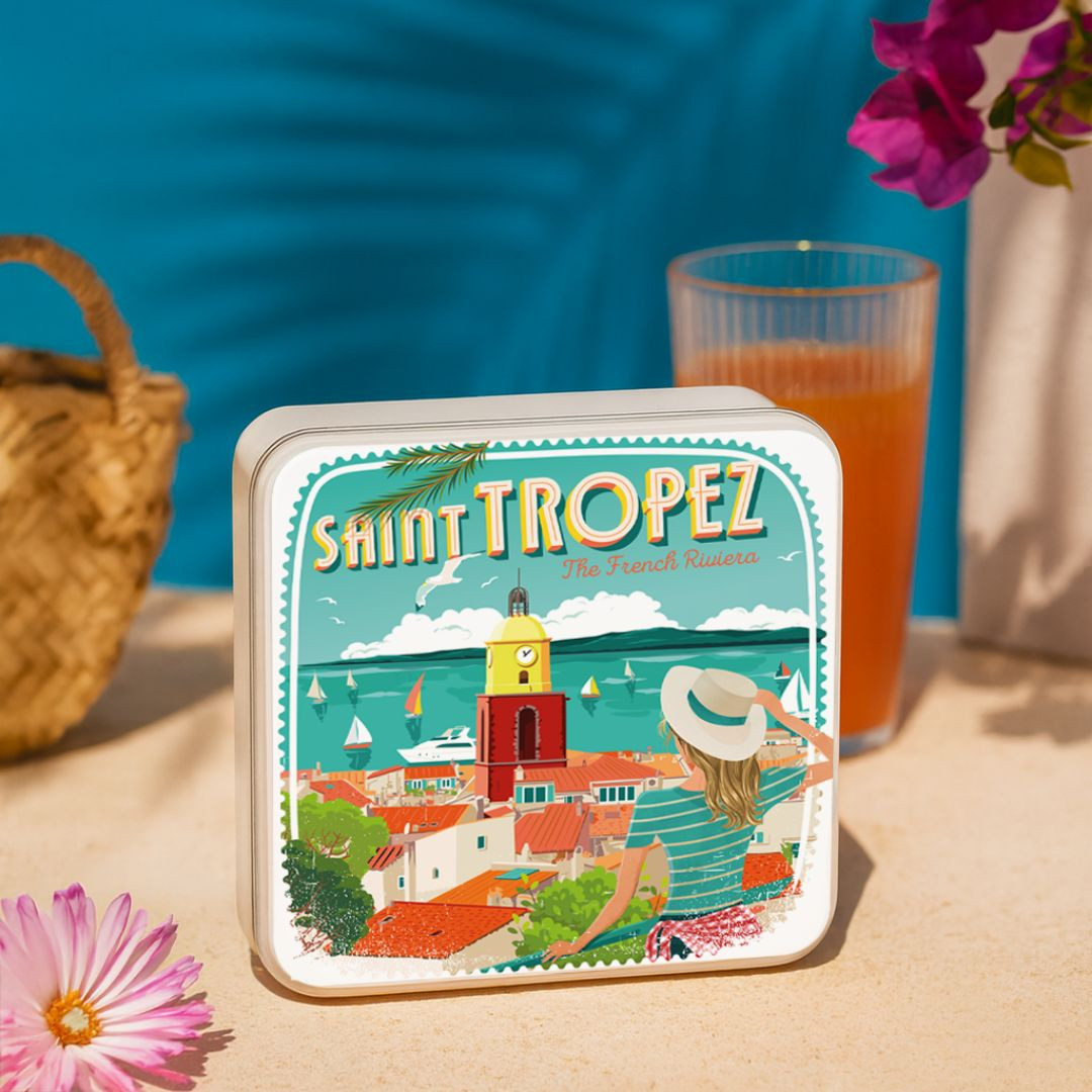 Achat Boïte carrée Saint-Tropez galettes pur beurre à la fleur de sel en ligne 3 