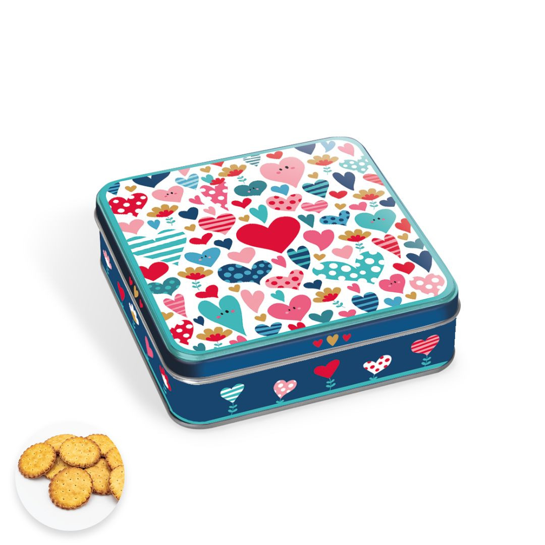 Achat Boite carrée coeurs Lali biscuits pur beurre en ligne 1 
