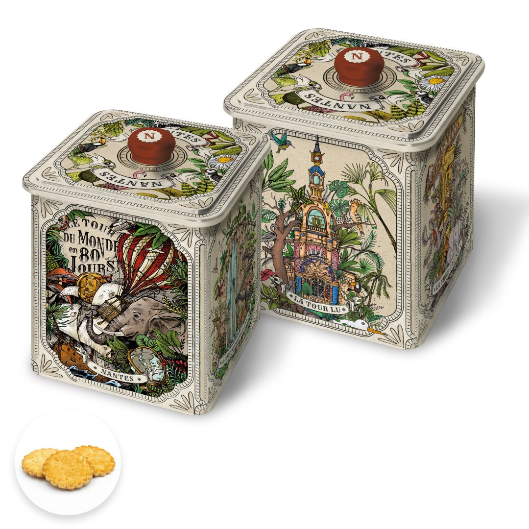 Achat Boite collector Nantes Geoffrey Berniolle sablés pur beurre 350g en ligne 1 