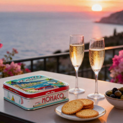 Boîte carrée Monaco galettes nature