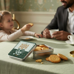 Boîte carrée impression papa