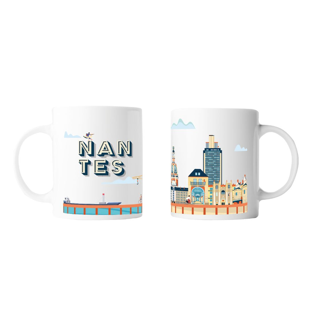 Achat Mug blanc tour à Nantes en ligne 1 