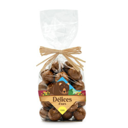 Sachet délices des ours, billes croustillantes chocolat lait crêpes dentelles