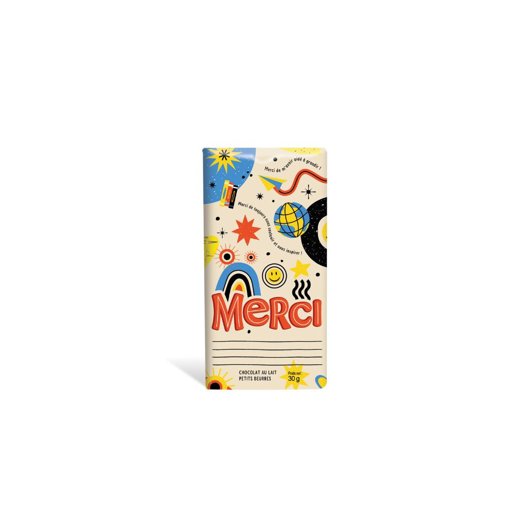 Achat Tablette Merci chocolat lait petits beurres en ligne 1 