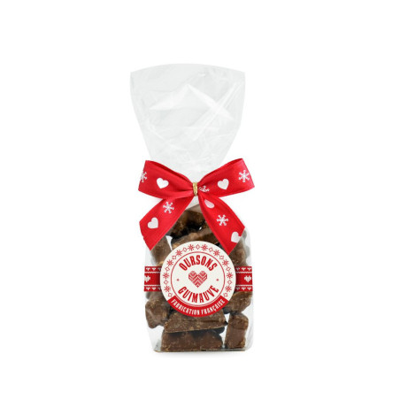 Sachet cœur rouge oursons guimauve