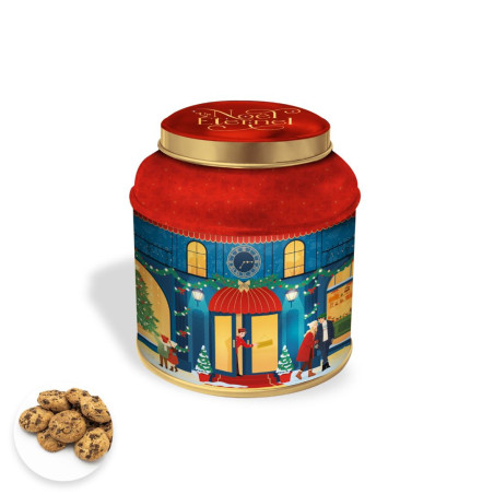 Boîte à thé garnie de mini cookies