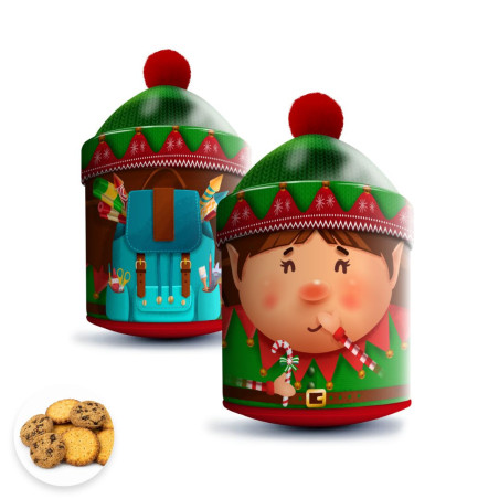 Boite culbuto Lutin mini cookies et galettes natures pur beurre